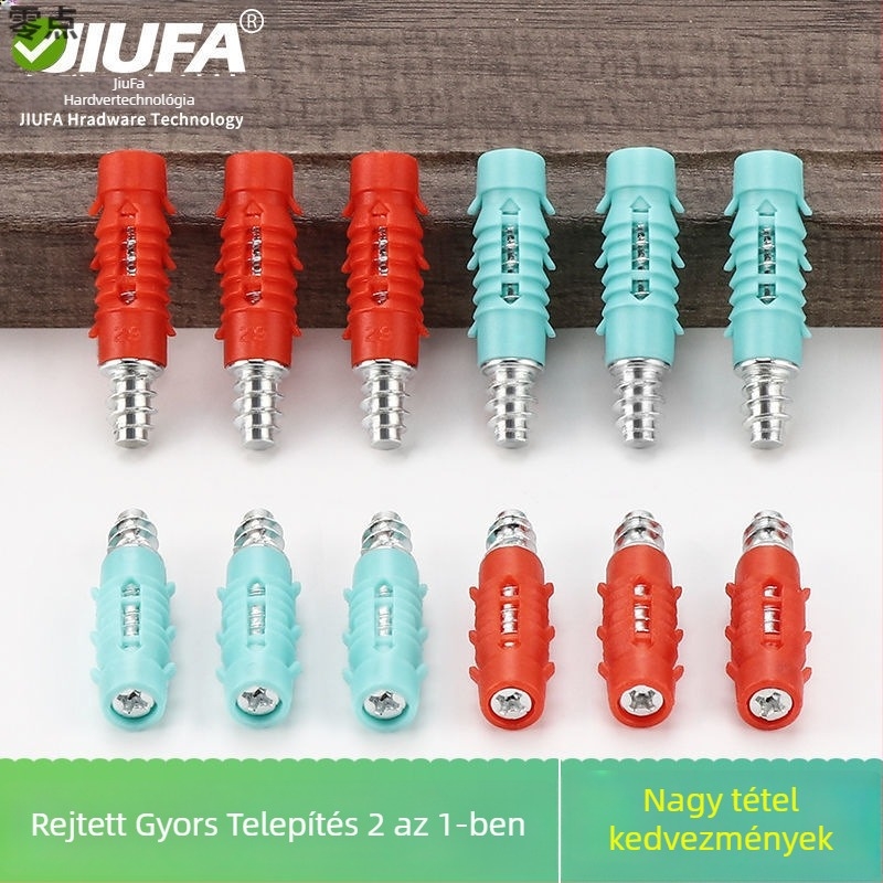 Rejtett gardrób csatlakozók – rejtett 2-in-1 és 3-in-1 hardver, szénacél, elektroplating, olasz minimalist stílus