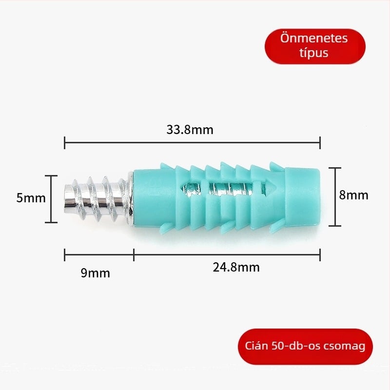Rejtett gardrób csatlakozók – rejtett 2-in-1 és 3-in-1 hardver, szénacél, elektroplating, olasz minimalist stílus