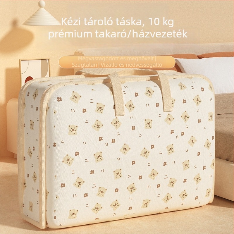 Paplan tároló táska, nem szőtt anyagból, kézitáska-stílus, nagy kapacitású, többfunkciós utazási szervező ruháknak