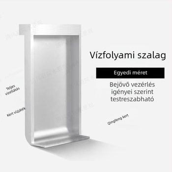 Programozható szökőkút halastóhoz, falon keresztüli vízpermettel, 304 rozsdamentes acél, tájképi vízesés