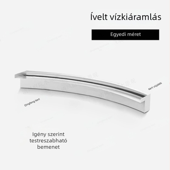 Programozható szökőkút halastóhoz, falon keresztüli vízpermettel, 304 rozsdamentes acél, tájképi vízesés