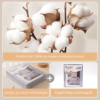 Háromrészes pamut ágyneműkészlet, Muji stílus, reaktív nyomtatás és festés, egyszínű minta, tél 2025
