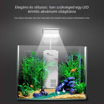 Jeneca akvárium LED kliplámpa víz növényekhez – ABS, 3.8W, klipszes kialakítás