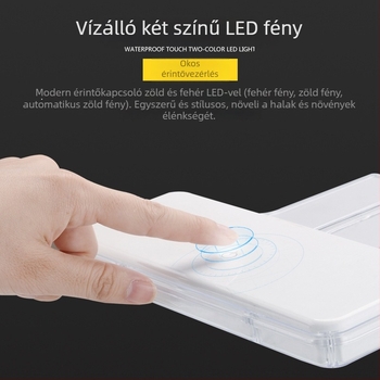 Jeneca akvárium LED kliplámpa víz növényekhez – ABS, 3.8W, klipszes kialakítás