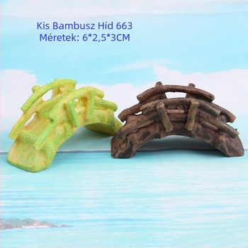Akváriumi híd gyantából bambusz stílusban — festett szobor, Yingqiu Craft