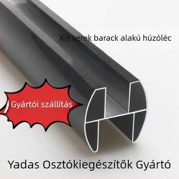 Közösségi WC válaszfal alumínium ötvözetből, Yadas márka, modern minimalist stílus