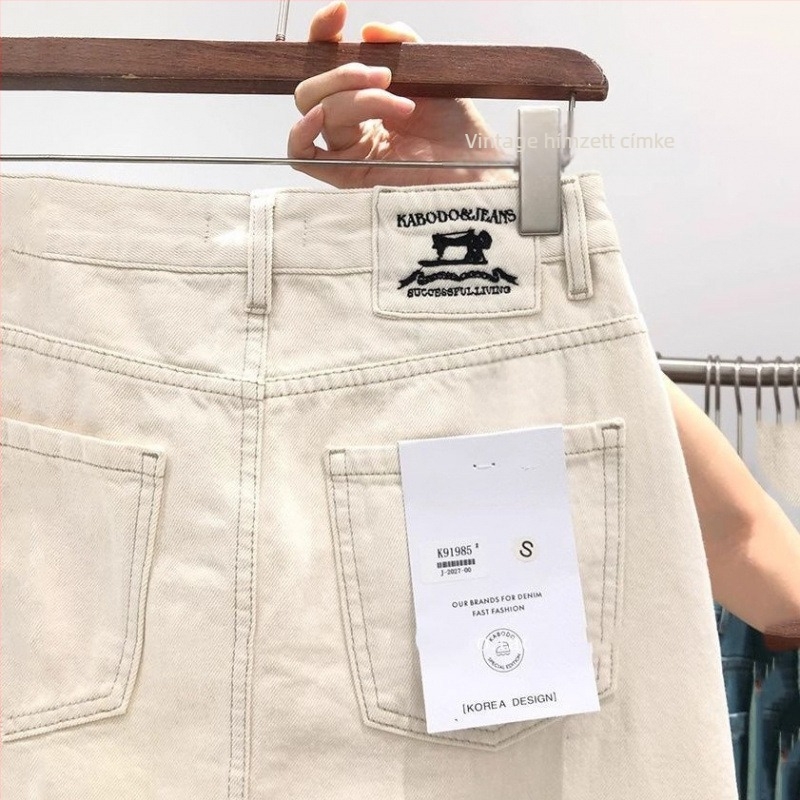 Denim cake szoknya, geometriai mintázat, denim-pamut keverék, friss és édes stílus