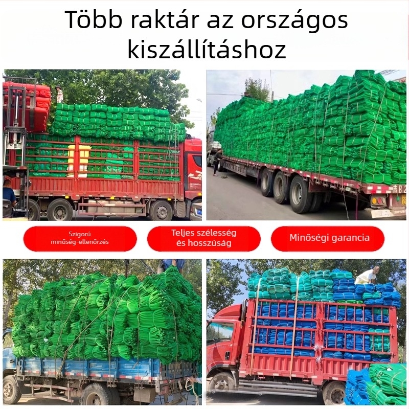 Építőipari biztonsági háló sűrű hálóval, külső keret, tűzálló, függőleges állványháló