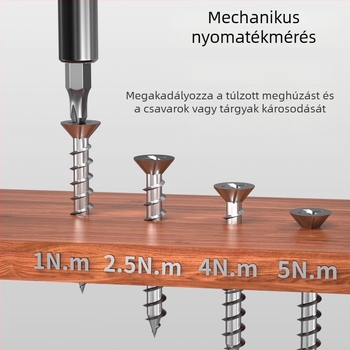 Többfunkciós csavarhúzó készlet keresztes és lapos fejjel, kalapácsként használható, extrém kemény, modern letisztult dizájn