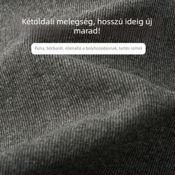 Férfi sportos dzseki poliészter keverékből fleece béléssel, magas állású gallér, hosszú ujjú, kapucni nélküli