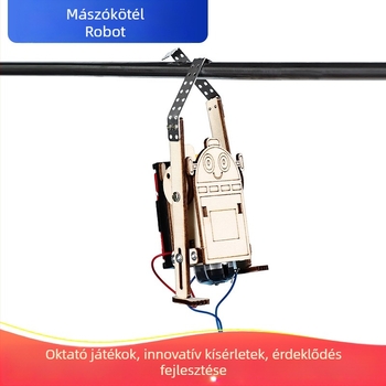 Gyermekek tudományos kísérletkészlet – DIY, faanyag, elektromos, többfunkciós, 7–14 éveseknek