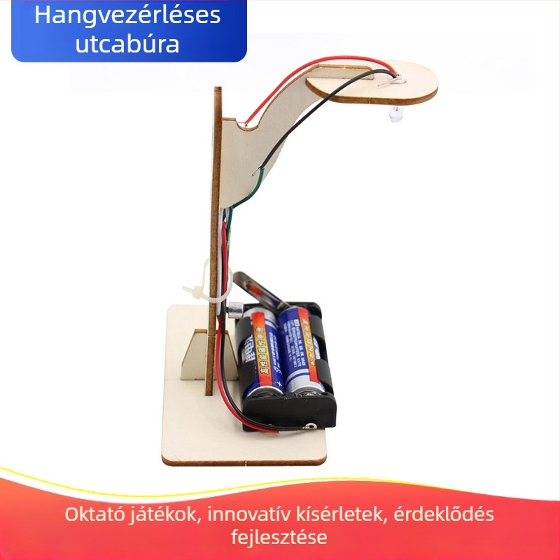 Gyermekek tudományos kísérletkészlet – DIY, faanyag, elektromos, többfunkciós, 7–14 éveseknek