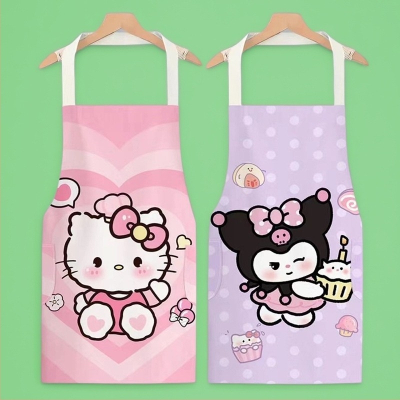 Hello Kitty rajzfilm kötény – ujjatlan, vízálló, kompozit anyagból, felnőtteknek