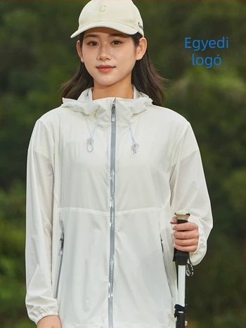 Ly-25500 Nylon UV50+ Quick-Dry Kapucnis kültéri szélvédő dzseki