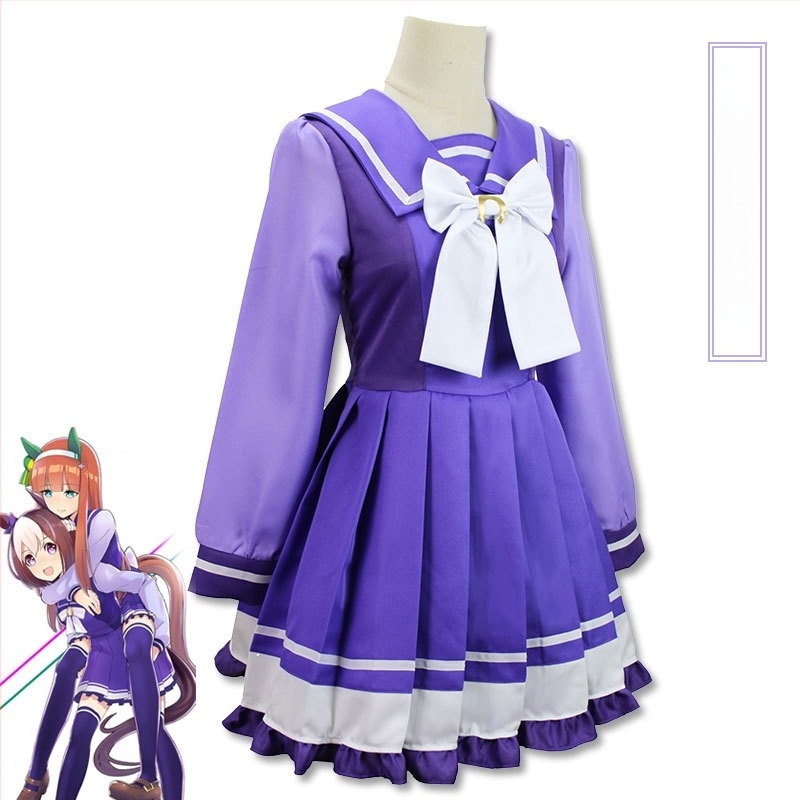 Mejiro McQueen cosplay egyenruha nőknek – téli iskolai uniforma a Trayson Akadémián, anime jelmez