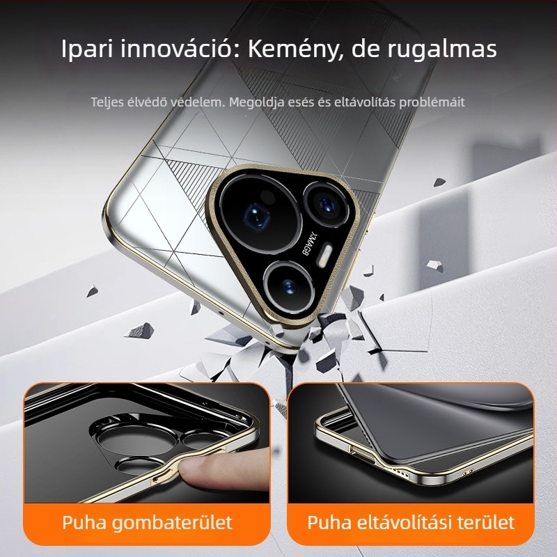 Huawei P70 Pro telefon tok Imchen — PC anyag, megmunkált, kopásálló, zuhanás elleni védelem, ujjlenyomat-mentes
