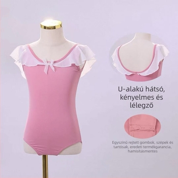 Bemeiya gyerek pamut táncostüm balethez és előadásokhoz, rövid ujjú