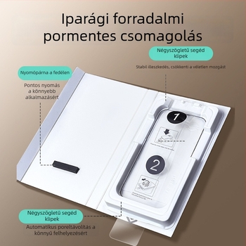 Edzett üveg kijelzővédő iPhone-hoz – elülső kijelző, HD élesség, adatvédelmi funkció, porálló