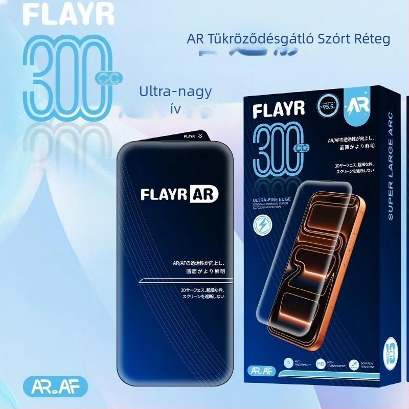 Neutral karcolásmentes üveg képernyővédő iPhone 17 Pro Maxhez – HD, porálló, ujjlenyomat-mentes, teljes képernyő