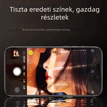 iPhone 15 Pro Max elülső képernyővédő üveg – edzett üveg, anti-pillantás védelem, HD tisztaság, ütésálló