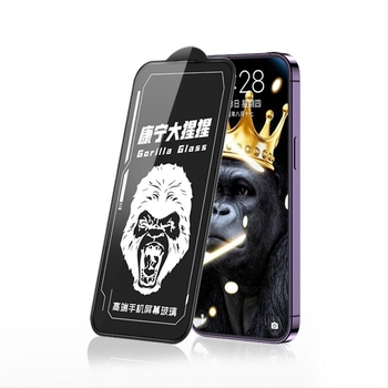 Corning Gorilla edzett üveg kijelzővédő iPhone 16 Prohoz - teljes képernyőfedés, anti-ujjlenyomat, pormentes telepítés, HD