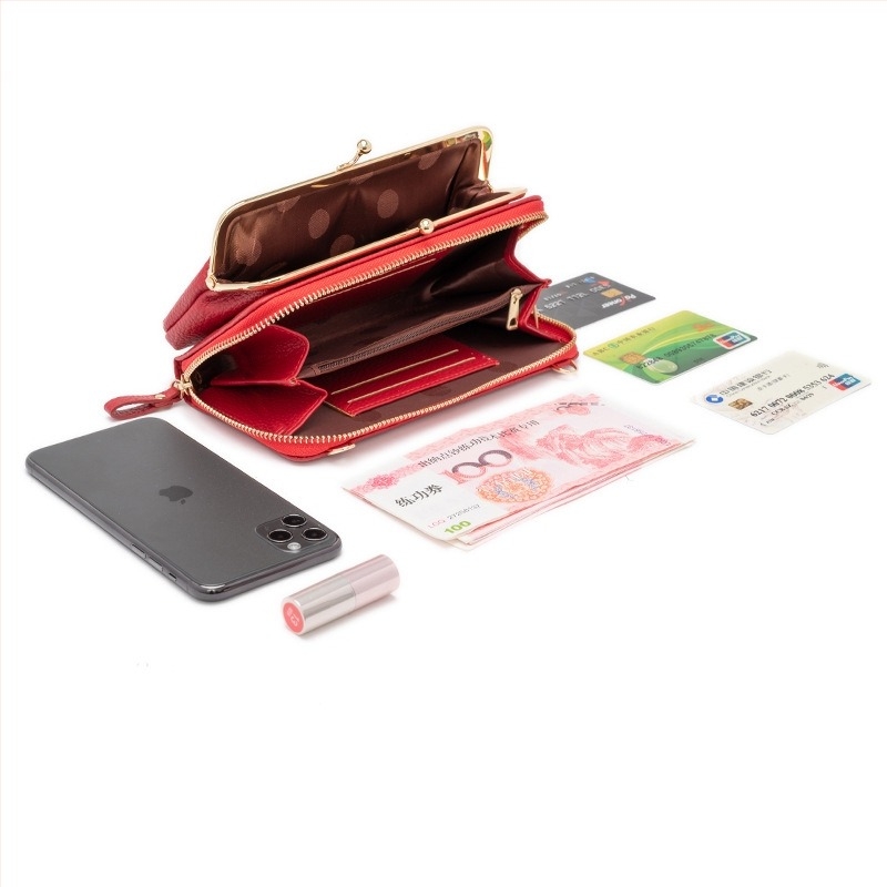 Chu-ya Női PU Crossbody Oldaltáska, Lychee Mintás Textúra, Vízszintes Négyzet Alak, Cipzáras Zárás, Belső Zsebek Telefonhoz és Személyi Igazolványhoz