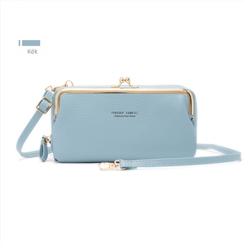 Chu-ya Női PU Crossbody Oldaltáska, Lychee Mintás Textúra, Vízszintes Négyzet Alak, Cipzáras Zárás, Belső Zsebek Telefonhoz és Személyi Igazolványhoz