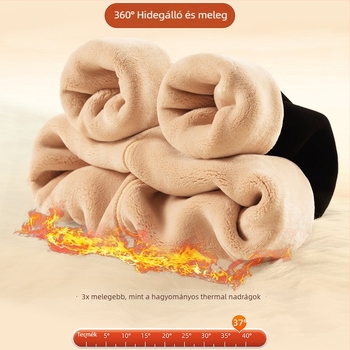 Női prémium kasmír leggings ősz–télre, fleece-béléssel, magas derék, rugalmas, extra vastag és meleg kültéri viselethez