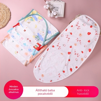 Újszülött anti-startle hálózsák pántokkal, nyári swaddle vékony pamut géz