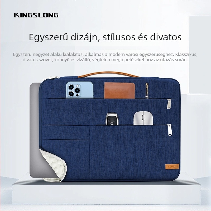 Vízálló és ütésálló 16 hüvelykes laptop táska, könnyű, városi aktatáska stílusban