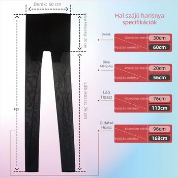 Plusz méretű női harisnyanadrág, anti-snag, csúszásmentes, vékony nyári modell, nyitott lábujjakkal