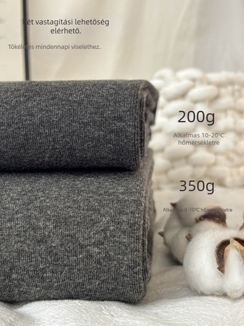 Női vastagított pamutkeverék leggings, 3/4 hosszú, magas rugalmasság, melegen tart