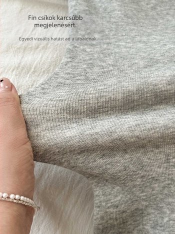 Női vastagított pamutkeverék leggings, 3/4 hosszú, magas rugalmasság, melegen tart