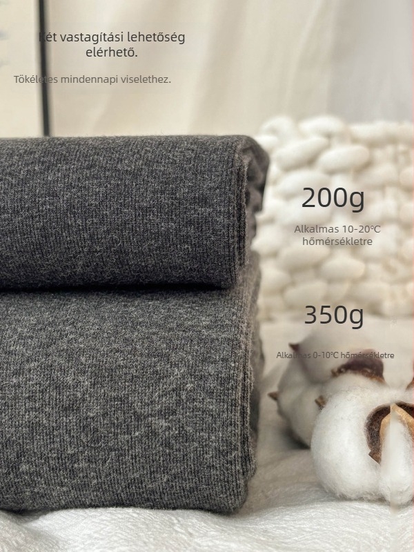 Női vastagított pamutkeverék leggings, 3/4 hosszú, magas rugalmasság, melegen tart