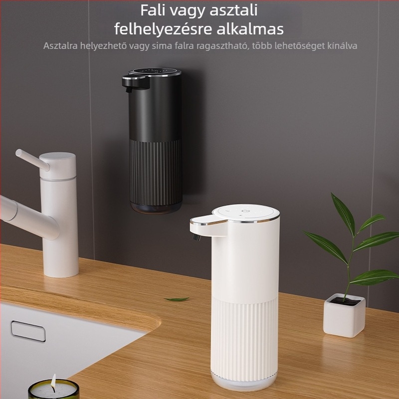Szenzoros szappanadagoló, teljesen automata, falra szerelhető, ABS
