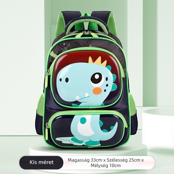 Iskolai gyerek hátizsák állatmintával – Oxford anyag, légpárnás vállpántok, 1–2. osztály, rajzfilmszerű stílus