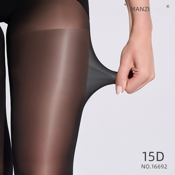 Manzi 15D kivágott hálós harisnyanadrág, magas derekú, varrás nélküli, nylon