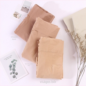 360D nylon harisnya emelő- és formázó funkcióval, közepes vastagságú, lábakkal, koreai stílus