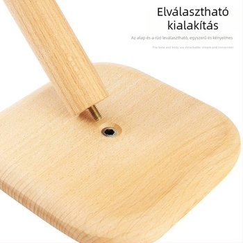 Fából készült konyhai szalvétatartó és tároló, ovális alakú, függőleges kialakítás, rongy-tartó