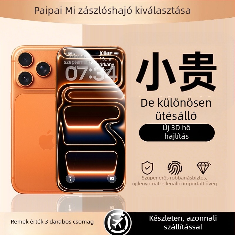 Paipaimi edzett üveg előlap képernyővédő iPhone 14 Pro Max-hoz – teljes képernyőfedés