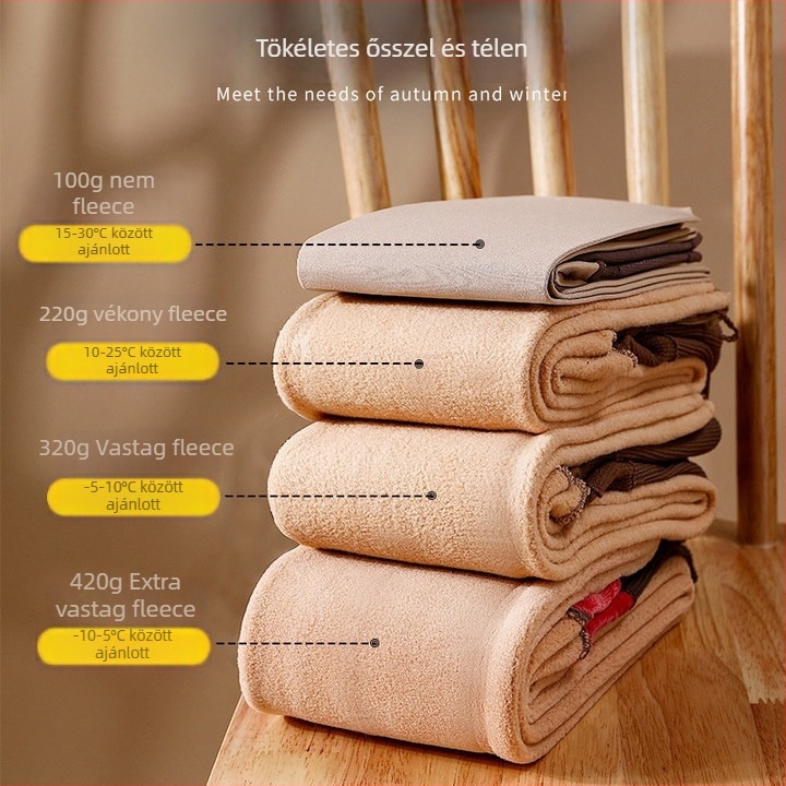 Női magas derekú alakformáló harisnya nylonból, fleece bélés, vastag, teljes hosszúságú, ősz–tél