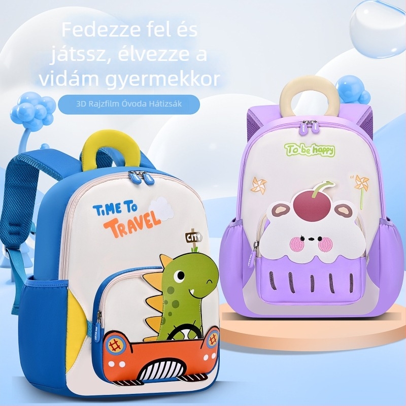 Sesame Baby gyerek hátizsák uniszex, 290 Twill, lélegző és ultrakönnyű, állatmintás