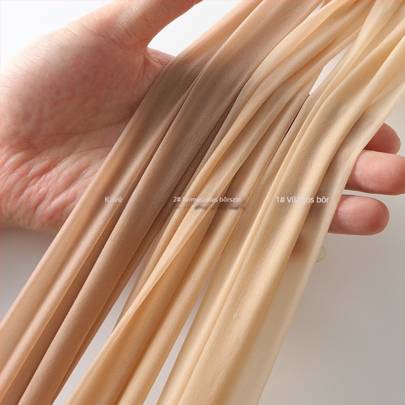 Nylon harisnya formázással, ultra vékony, egyszínű minta