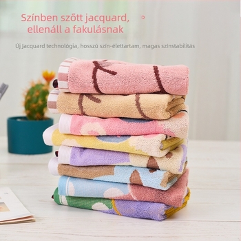 Pamut gyerekeknek szóló négyzet alakú arctörölköző, gyors nedvszívás, 50 g, Jacquard szövés
