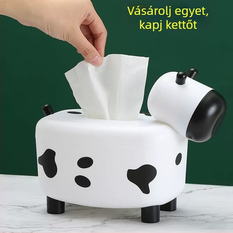 Kétfunkciós papírzsebkendő doboz, műanyag, vízálló, többfunkciós, nappali, autó és fürdőszoba számára