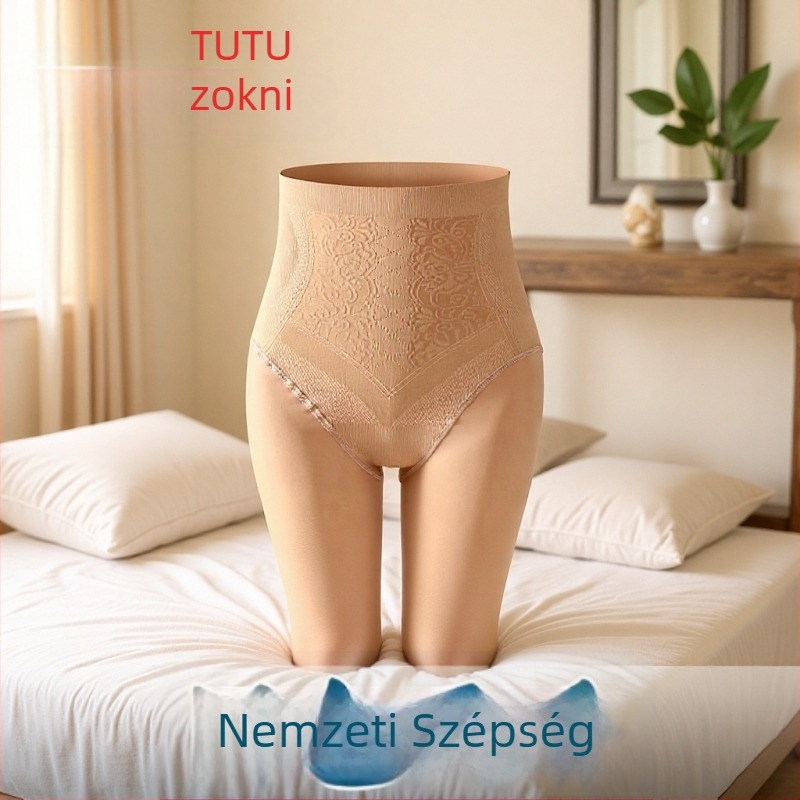 TUTU formázó harisnya haskontrollal és csípőemeléssel, őszi-téli, 200 g vékony velúr, nude megjelenés