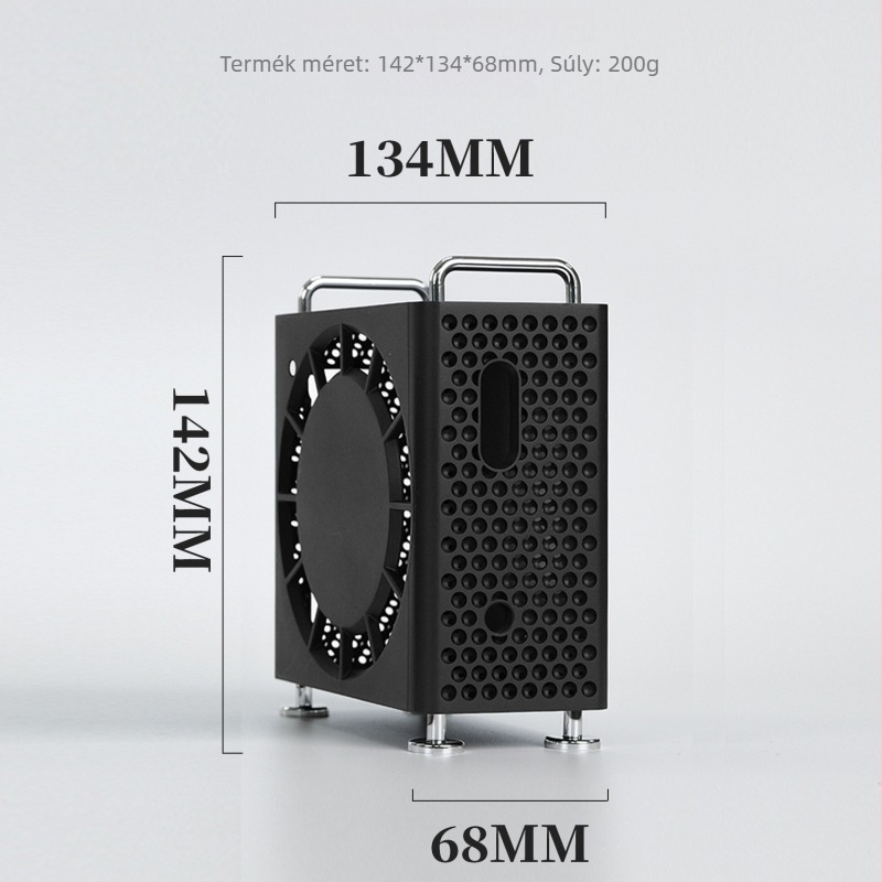 Mac mini M4/Pro védőtok állvánnyal, hűtés és zuhanás elleni védelem