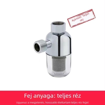 Háztartási előtti vízszűrő a lakossági beépítéshez — ABS + rozsdamentes acél, Modell Front 01, eltávolítja a nagy szennyeződéseket és védi a háztartási készülékeket (vízbetáp a bojlerhez, mosógéphez, intelligens vécéhez)