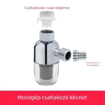 Háztartási előtti vízszűrő a lakossági beépítéshez — ABS + rozsdamentes acél, Modell Front 01, eltávolítja a nagy szennyeződéseket és védi a háztartási készülékeket (vízbetáp a bojlerhez, mosógéphez, intelligens vécéhez)