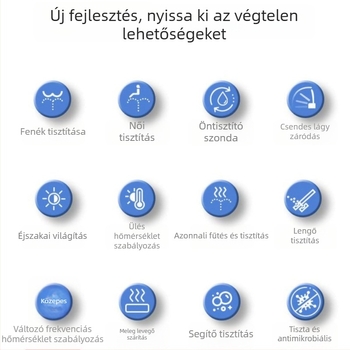 Okos WC-ülésfedél, ABS anyag, azonnali fűtés, ülésfűtés, vízhőmérséklet-szabályozás, modell V32